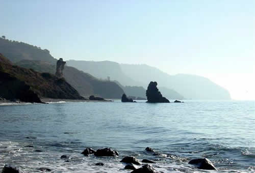 Imagen de la zona desde una de las playas Imagen de la zona desde una de las playas