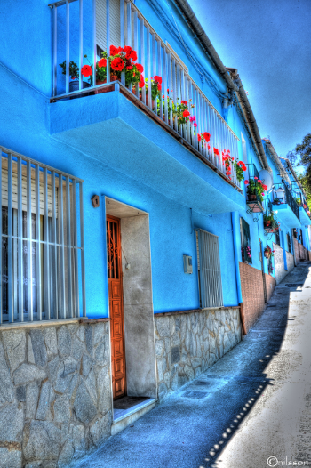 Pueblo pitufo en Málaga