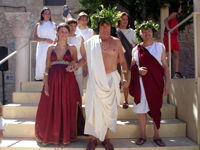 Vino, Roma y luchas de gladiadores