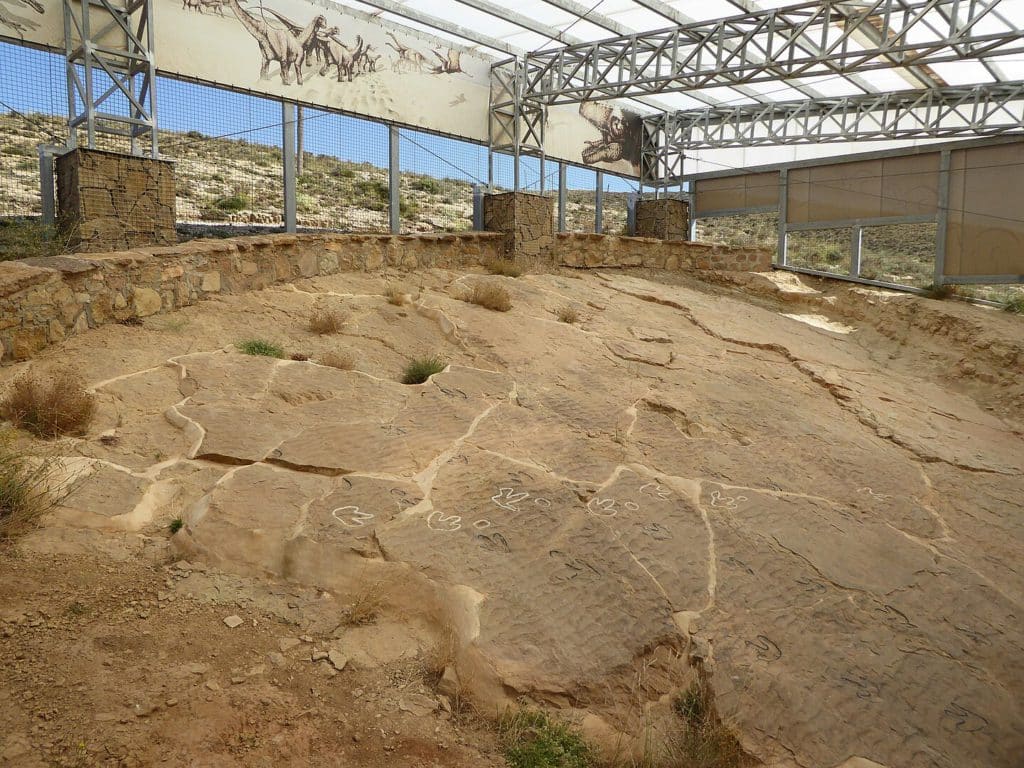 Yacimiento de icnitas de dinosaurio de Las Cerradicas, Teruel prehistórico
