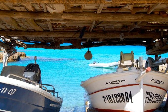 Barcos en Formentera