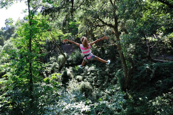 Tirolinas, puentes y diversión: 10 parques de arborismo en Cataluña