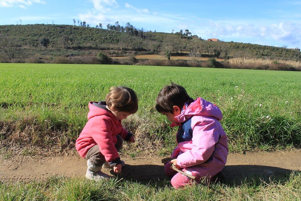 Niños en el campo