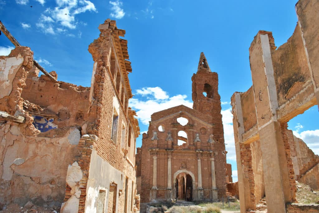 Belchite, uno de los pueblos reconstruidos después de la Guerra Civil