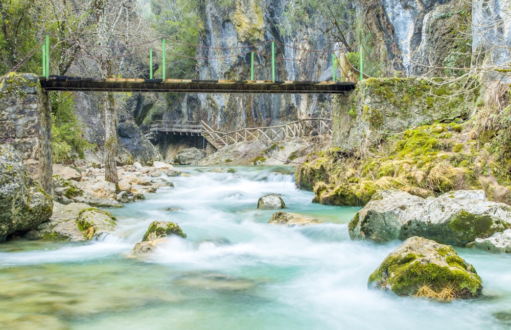 Río Borosa, Cerrada de Elías, en Cazorla, Jaén.