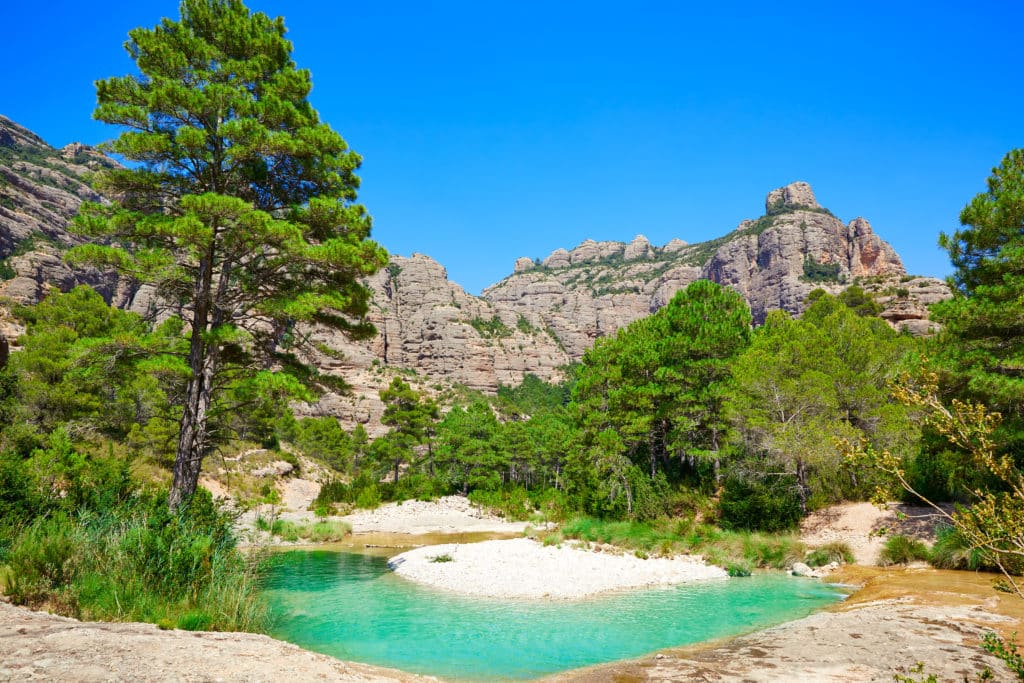 Beceite river Ulldemo in Teruel Spain