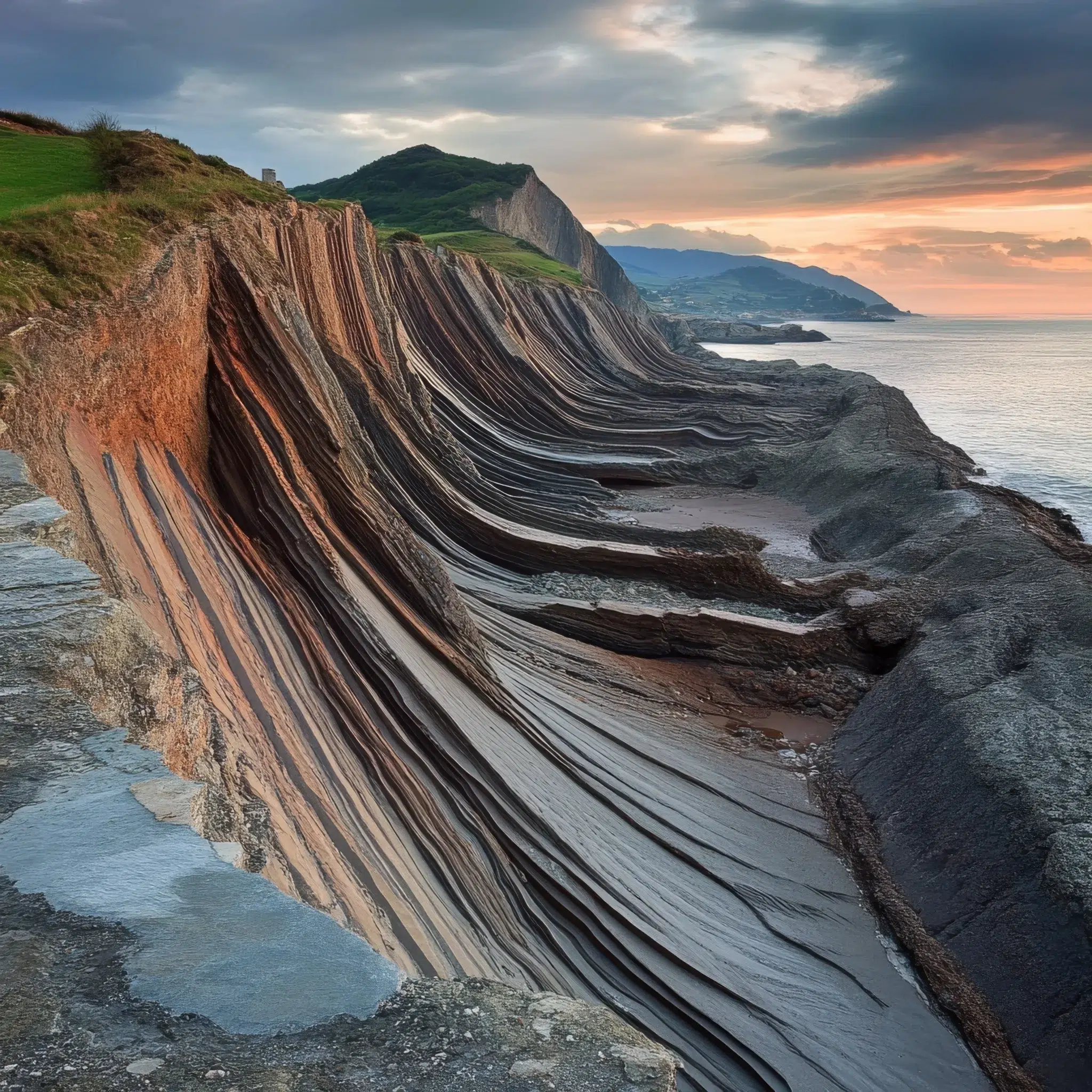 Sakoneta, Flysch de Zumaia, en Guipúzcoa. Por Togrul