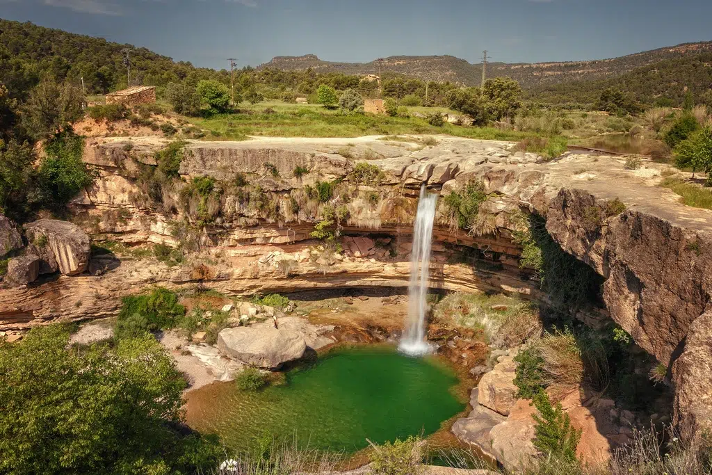 Salto de la Portellada, río Tastavins, Matarraña, Teruel. Por jarcosa