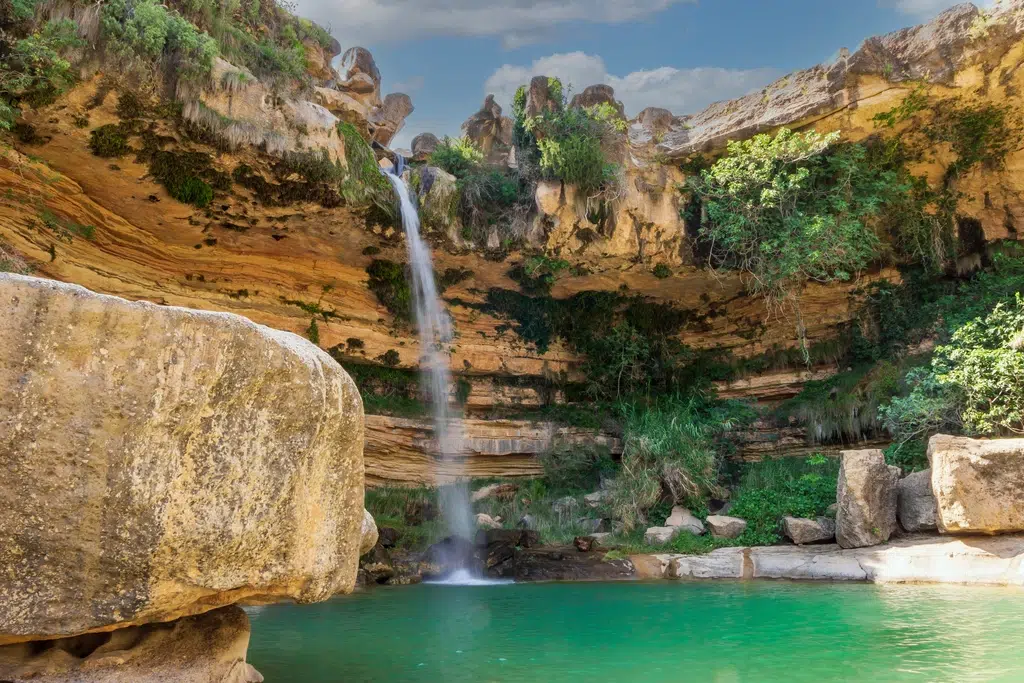 Salto de la Portellada, río Tastavins, Matarraña, Teruel. Por Chemari