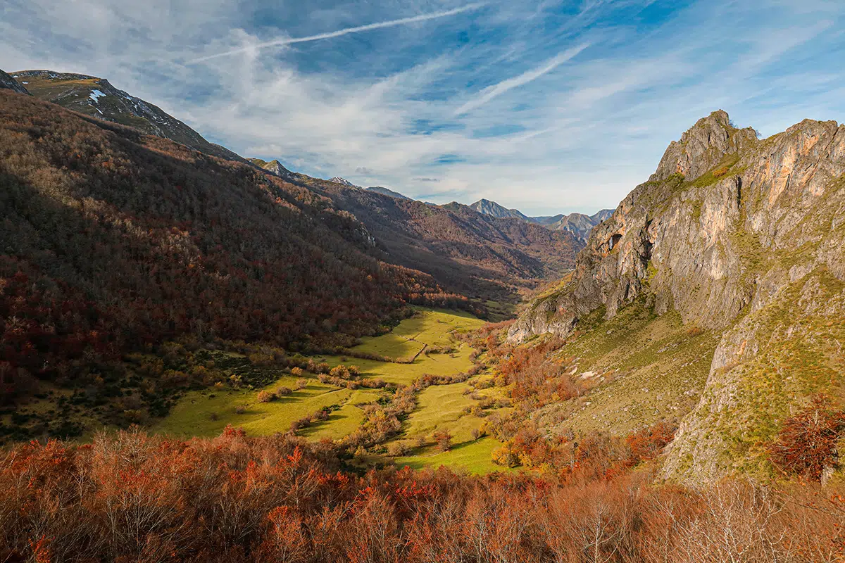 Parque natural de Somiedo, Asturias en otoño.