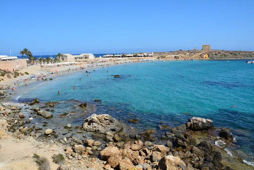Playa de la isla de Tabarca