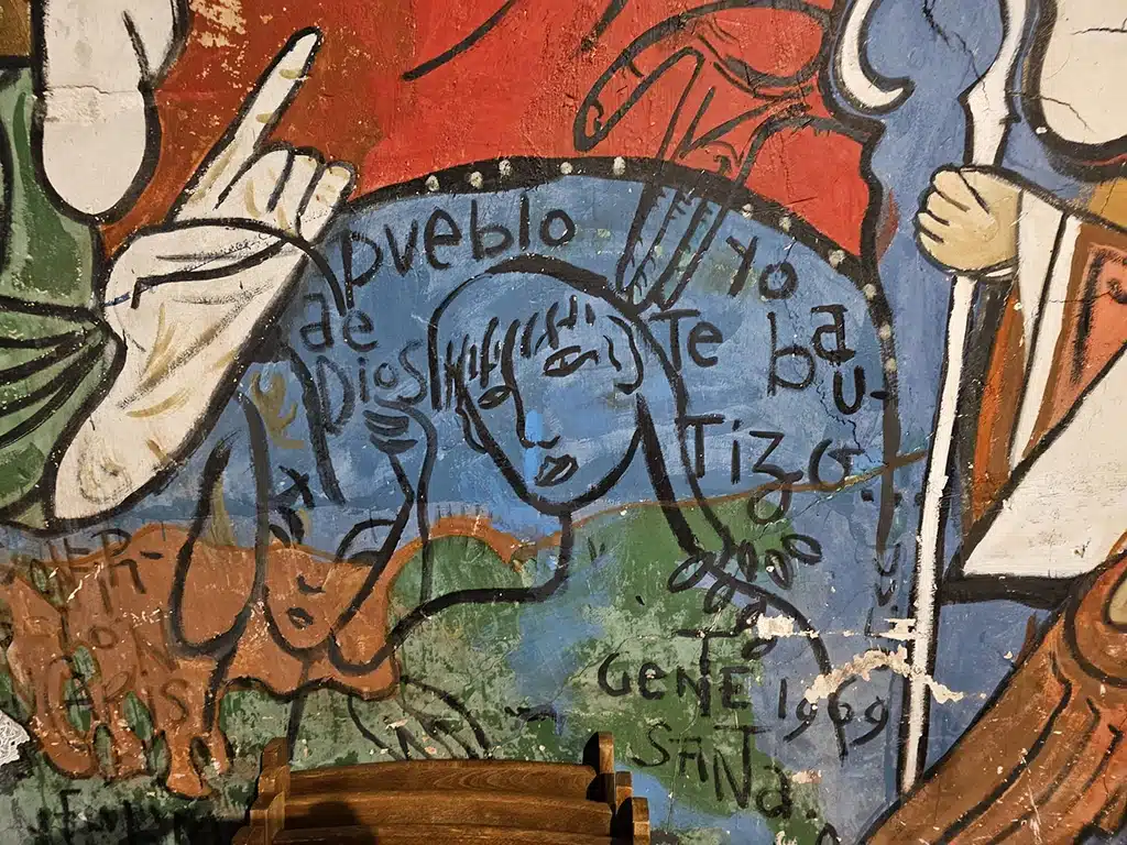 Iglesia de Santo Domingo de Silos donde está el mural de los Beatles