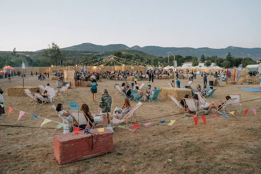 Imagen del festival Brizna, en Ayerbe (Huesca). Uno de los festivales que se celebran en pueblos de menos de 1.000 habitantes y que luchan contra la despoblación rural.