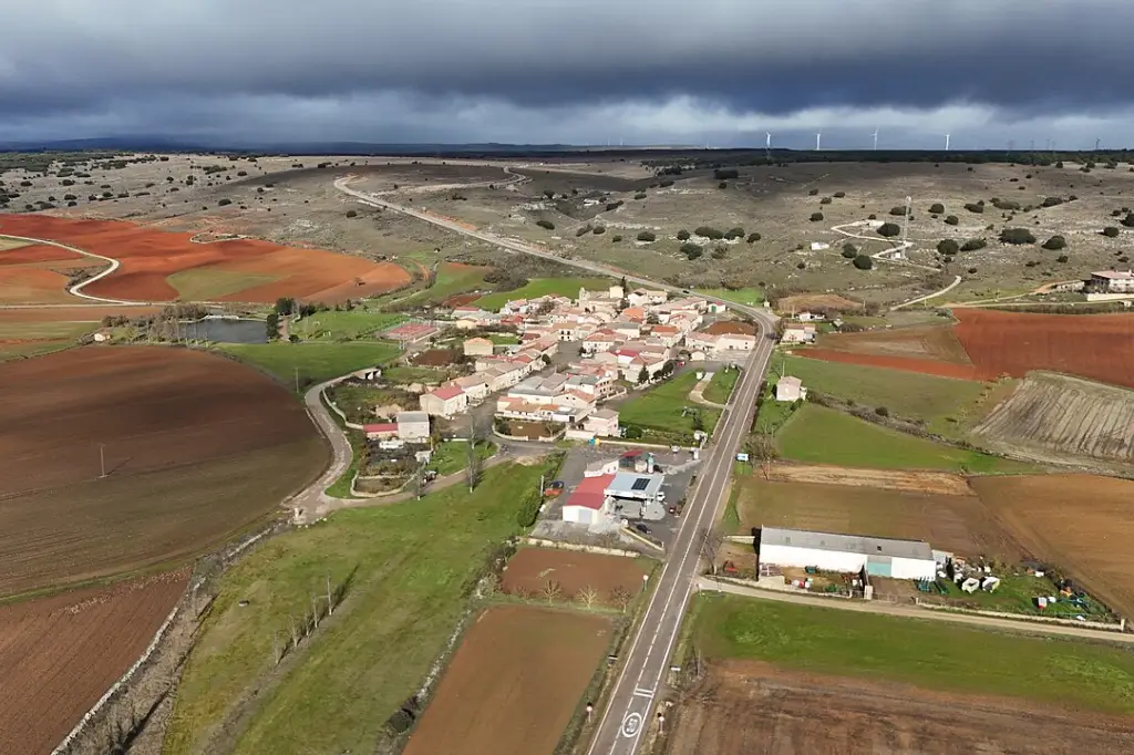 Vista aérea de Cernégula (Burgos)