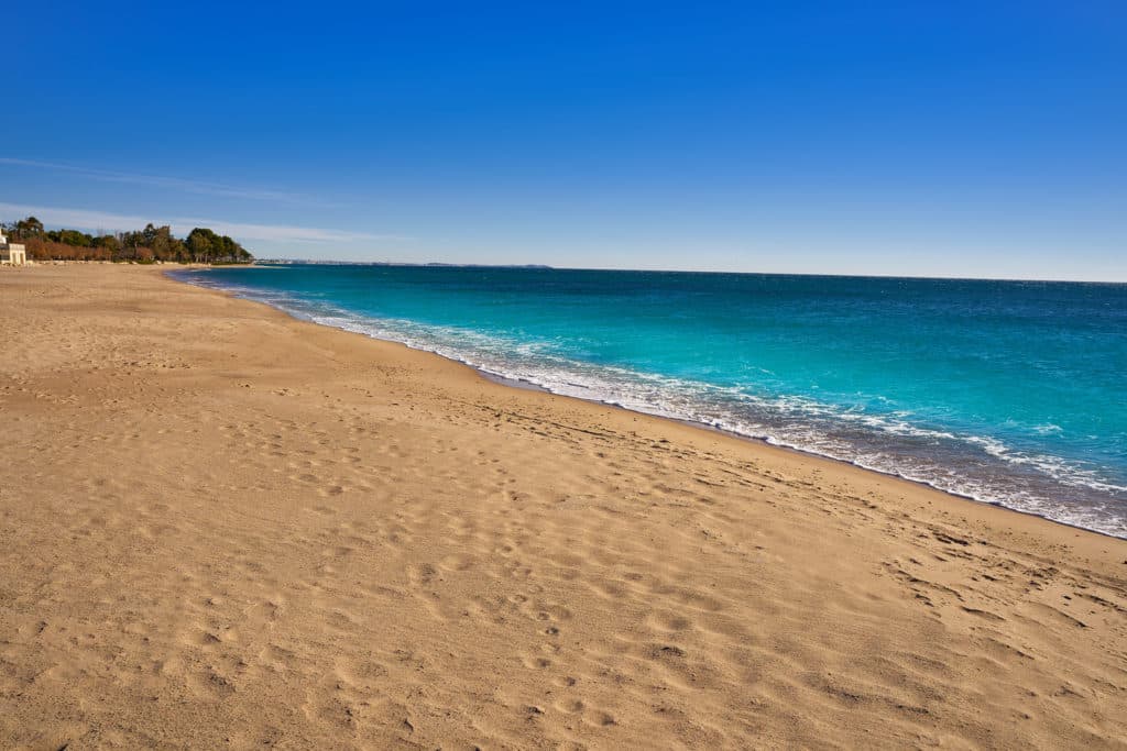 Playa Casa dels Lladres en Mont-roig del Camp. Por lunamarina.