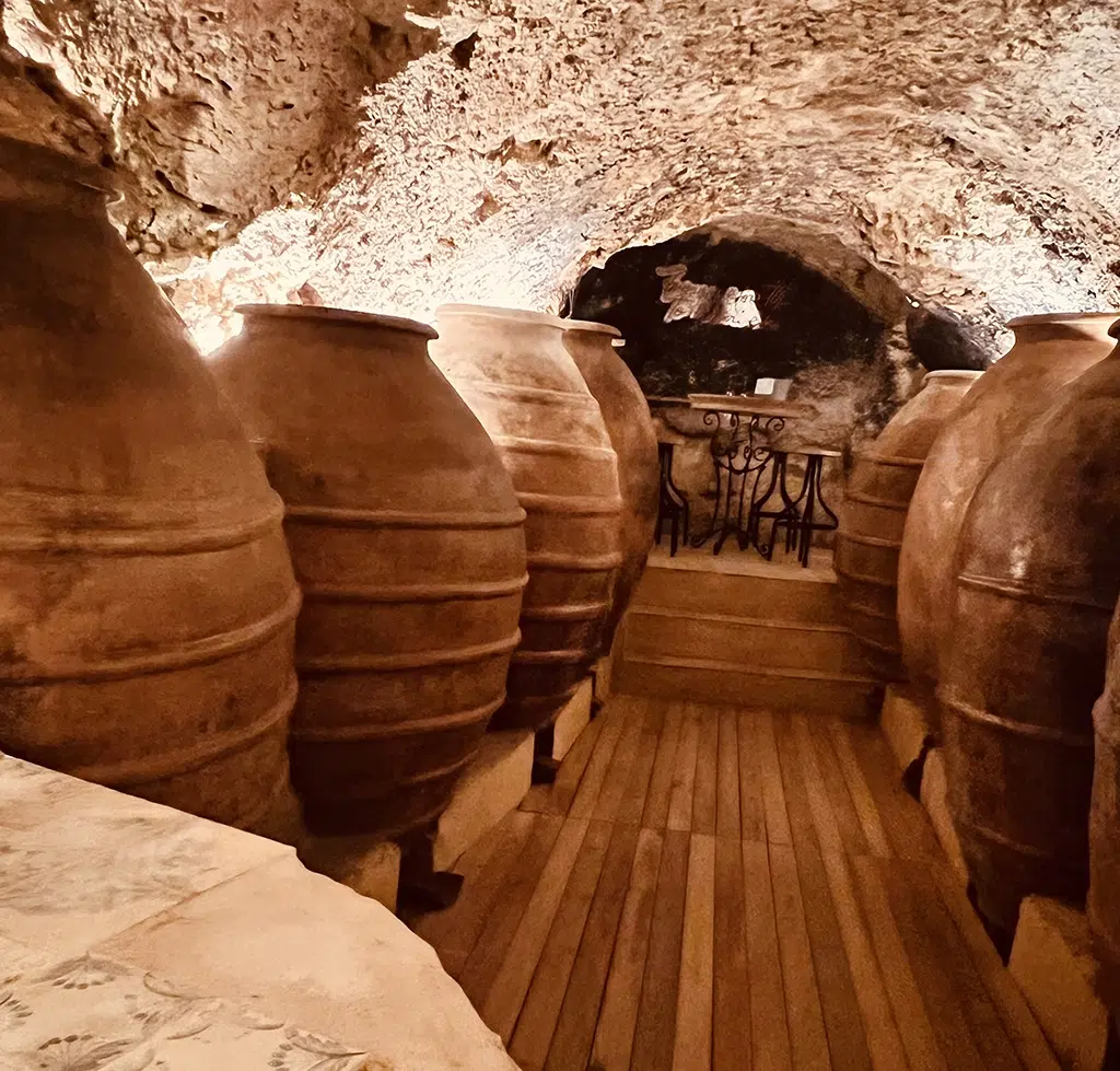 Imagen de la cueva de la Villa Valeria Casa Cueva 1748, en Requena (Valencia).