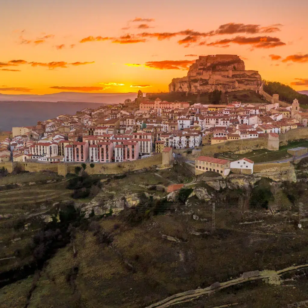 Atardecer en Morella, Castellón, Comunitat Valenciana