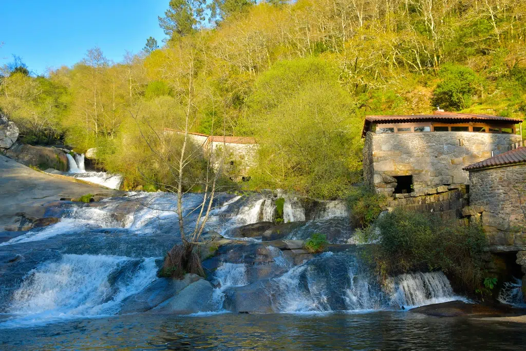Molinos de agua en Caldas de Reis. Por DGP