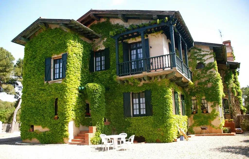 Casa Rural Dehesa de San Juan (Navarra). Una de las casas rurales cubiertas con hiedra al estilo The Last of Us