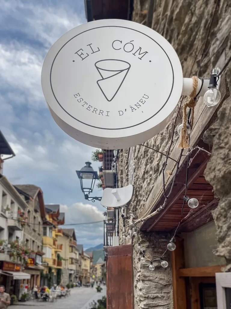 Heladería El Cóm en Esterri d'Àneu. Cedida por El Cóm