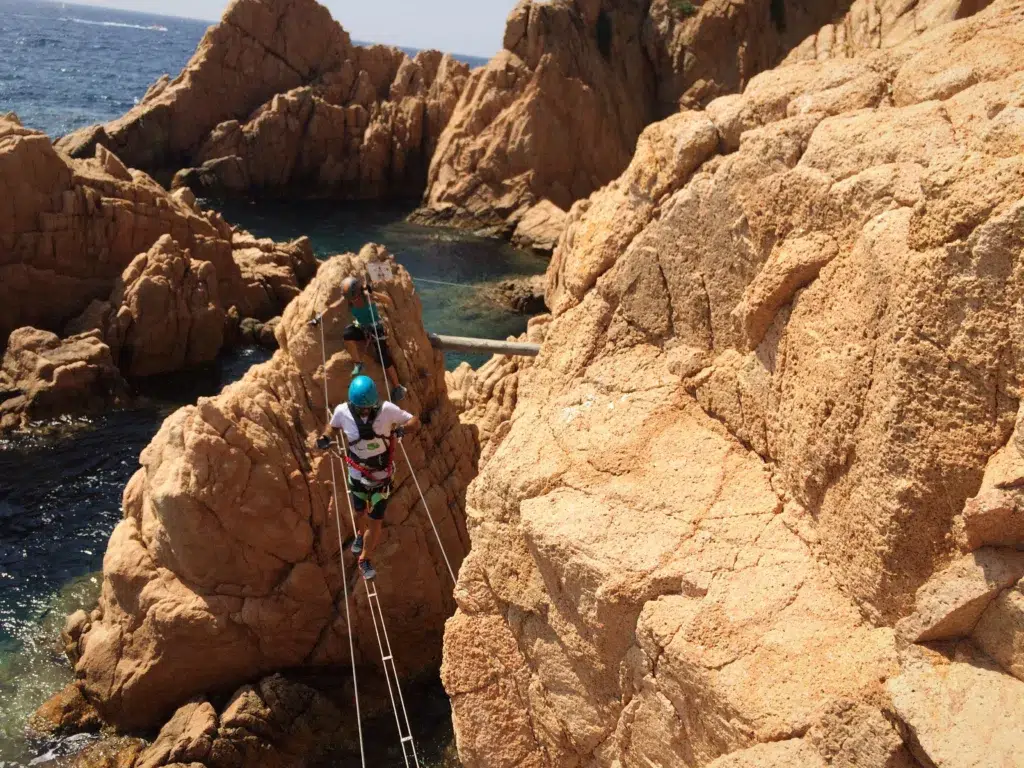 Vía ferrata Cala del Molí en Girona.