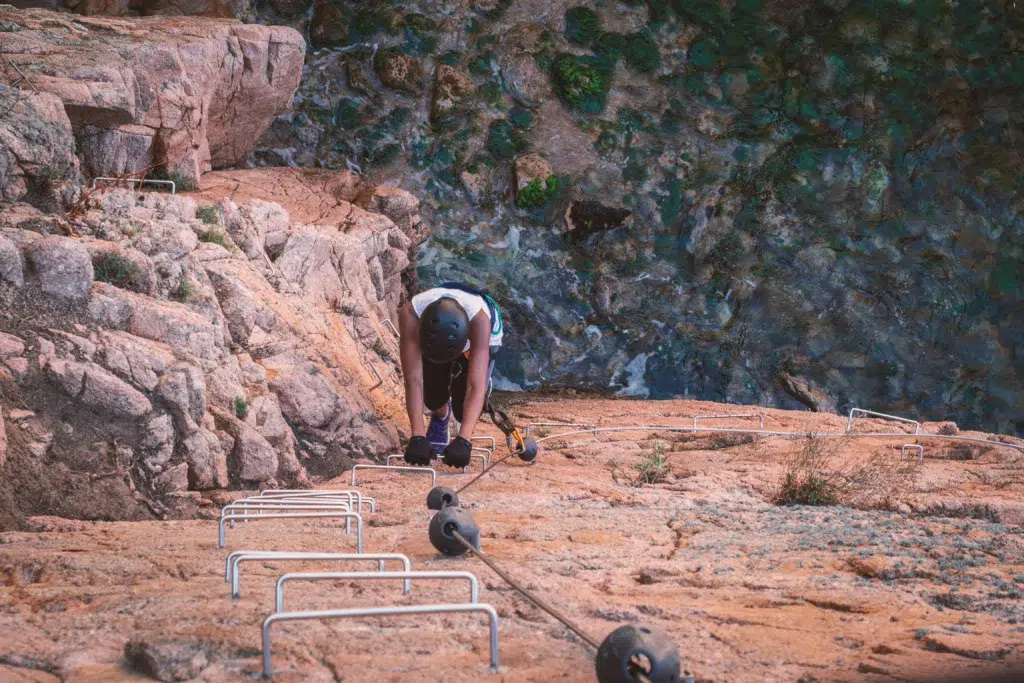 Vía ferrata Cala del Molí. Por Miguel.