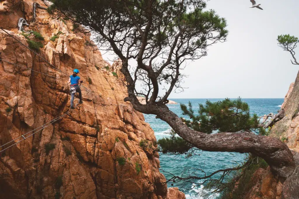 Vía ferrata Cala del Molí. Por Miguel.