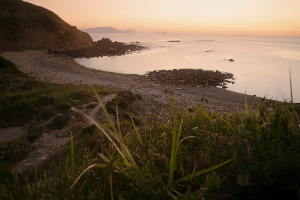 La playa de Meñakoz, en la costa vasca, entre Sopela y Barrika. Por urdialex