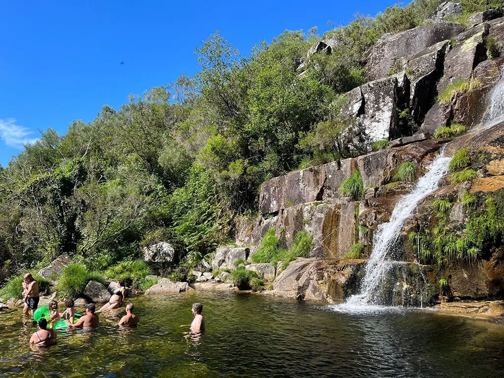 Pozas junto Villa Vaquiña (Pontevedra)