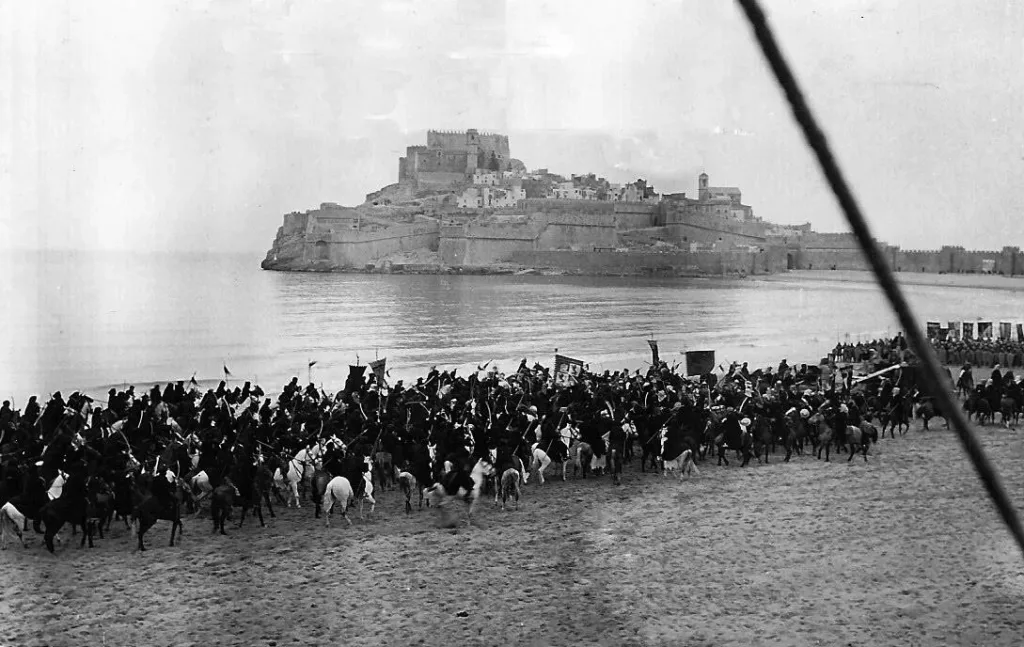 Imagen de la película de El Cid en Peñíscola.