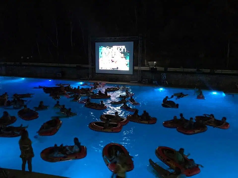 Cine flotante de Orcera, en Jaén
