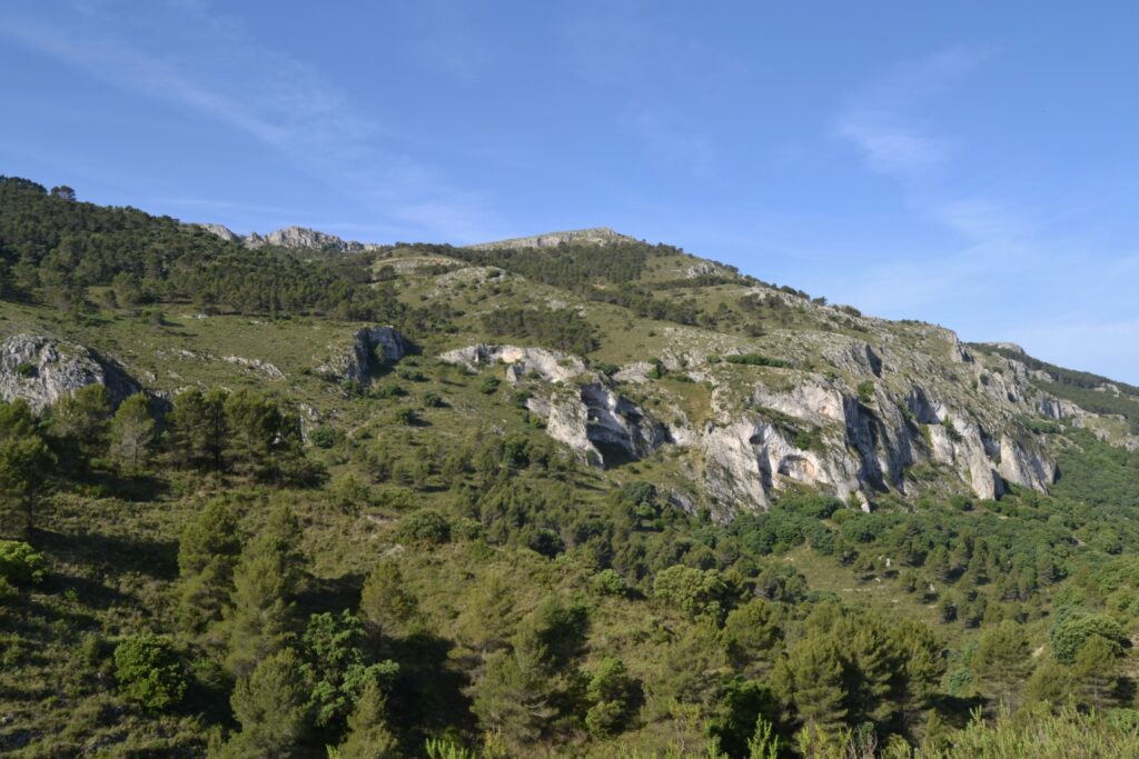 Paisaje de Castell de Castells, Alicante