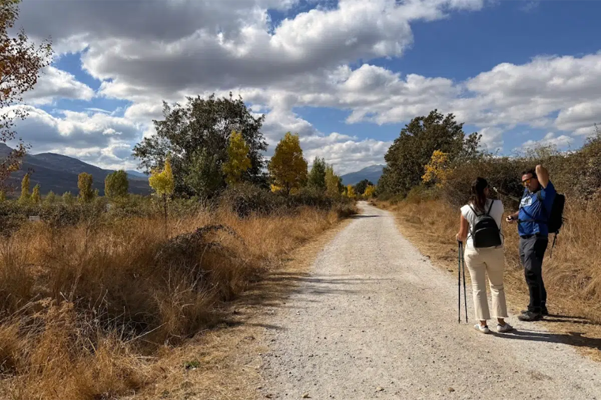 Marcha nordica Marcha nórdica en Sierra Norte de Madrid.