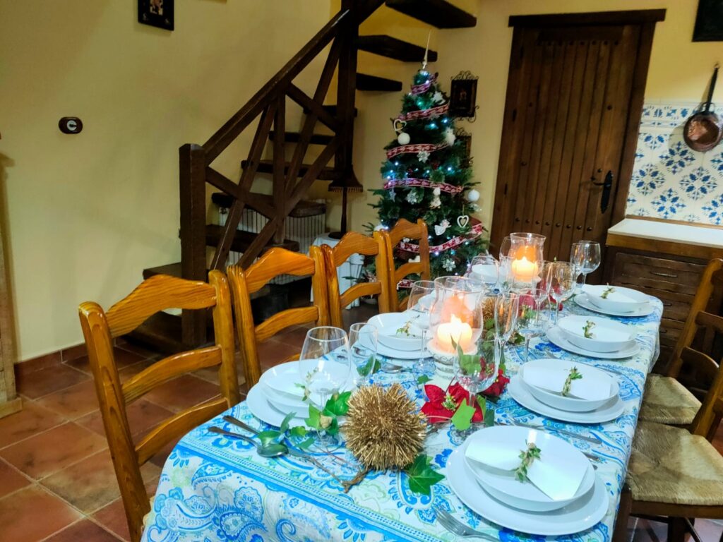 Casas rurales decoradas por Navidad: Cortijo Alnarache, en Íllora (Granada).