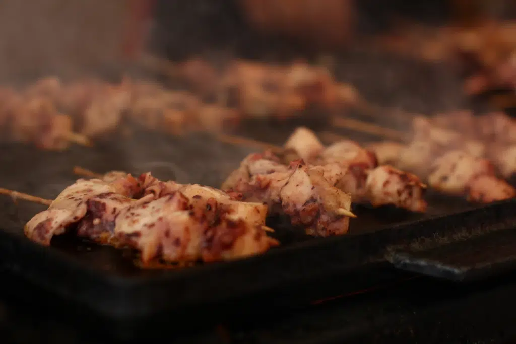 Brocheta de pulpo. Por Manu