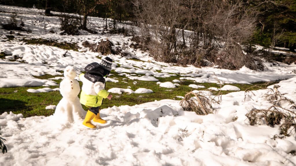 Nieve en los alrededores de Madrid. Por Vivvi Smak.