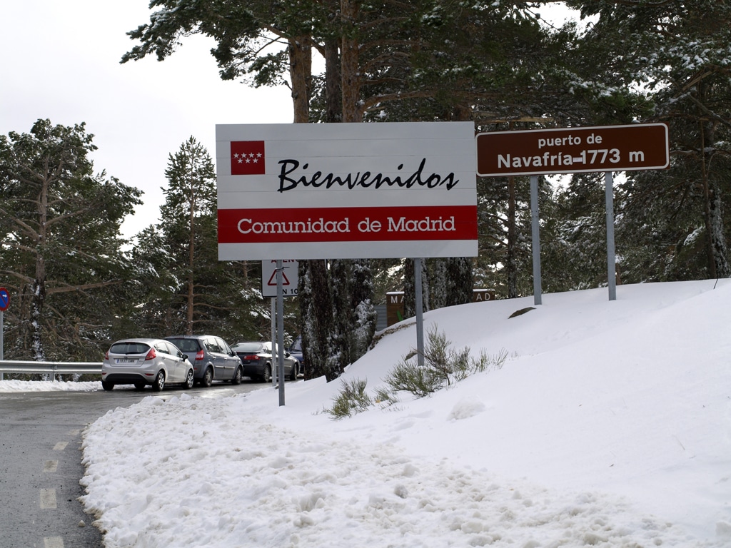 Entrada al puerto de Navafría. Por FDV.