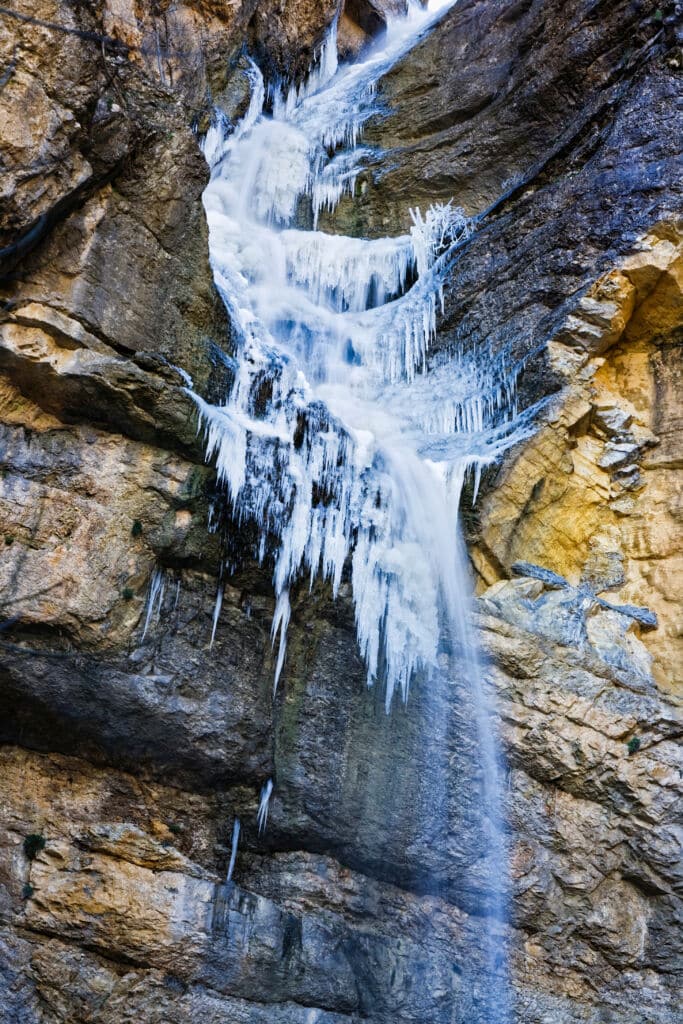 Cascadas congeladas: el Gollorio, en Pelegrina (Guadalajara).