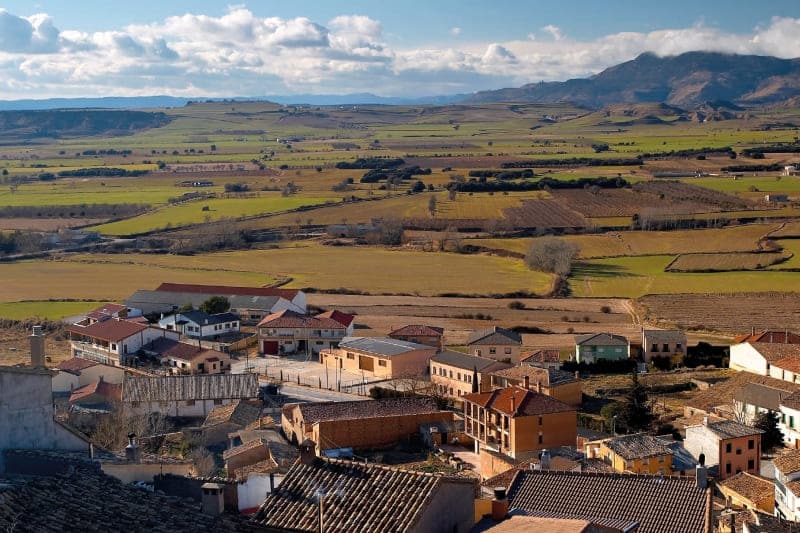 Vista panorámica de Alcalá de Gurrea (Huesca). Por Turismo de Aragón