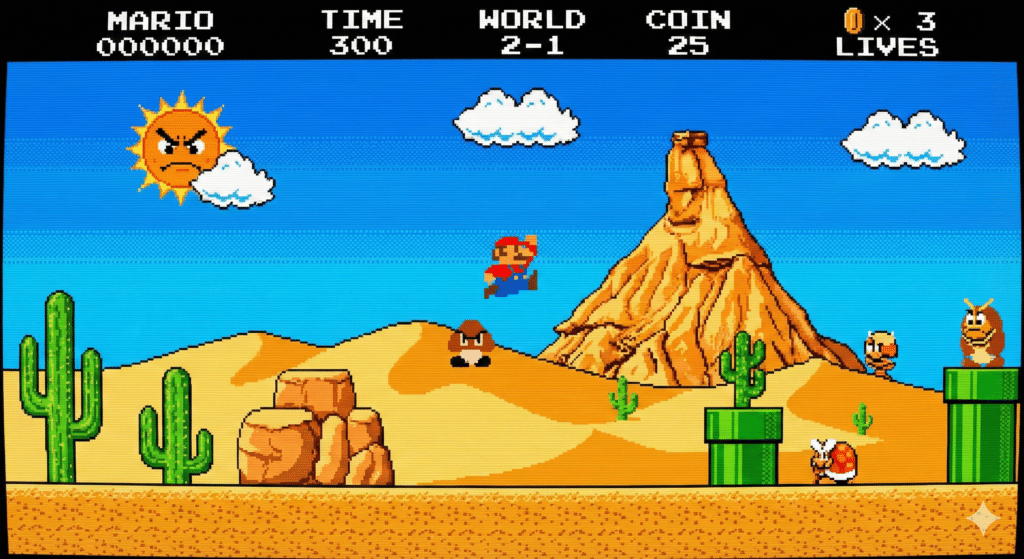 Imagen creada con IA basada en la imagen real de las Bardenas Reales (Navarra)