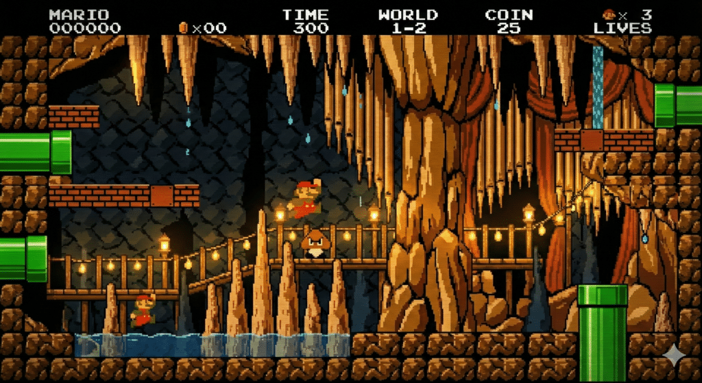 Imagen creada con IA basada en la imagen real de la cueva de Nerja (Málaga)