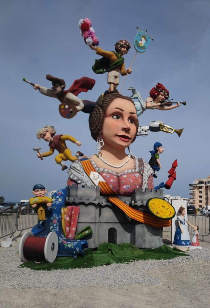 Falla de Sant Antoni de Portmany (Ibiza). Cedida por Cendra Digital