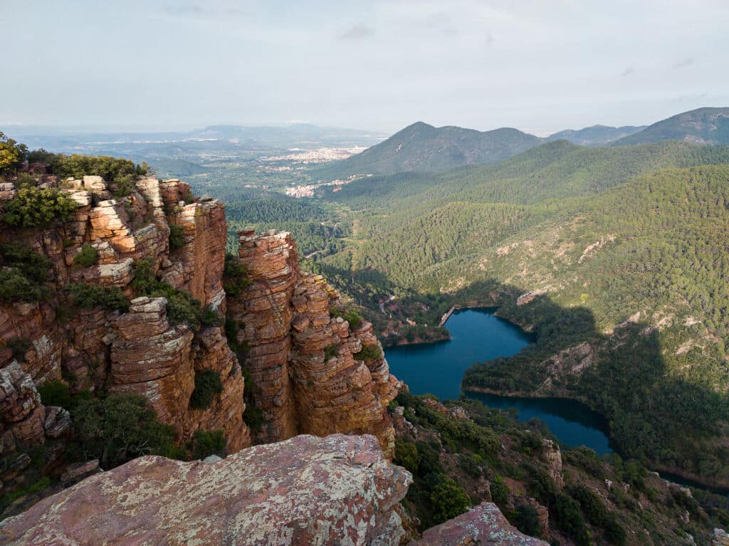 Famous rock formations known as the Organos de Benitandus. Alcudia de Veo