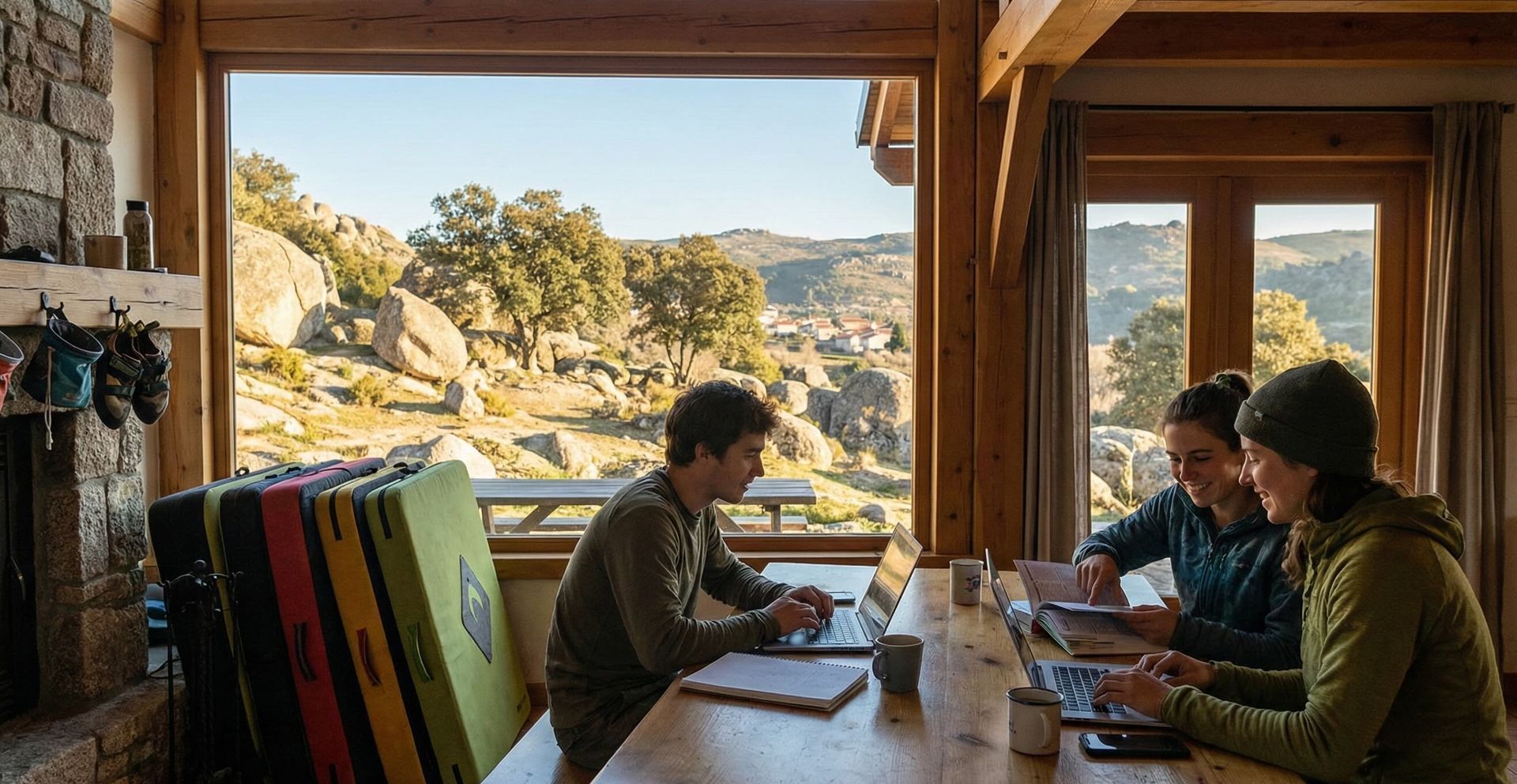 Dormir, trabajar y cenar juntos: así es el refugio rural que conquista a los nómadas digitales