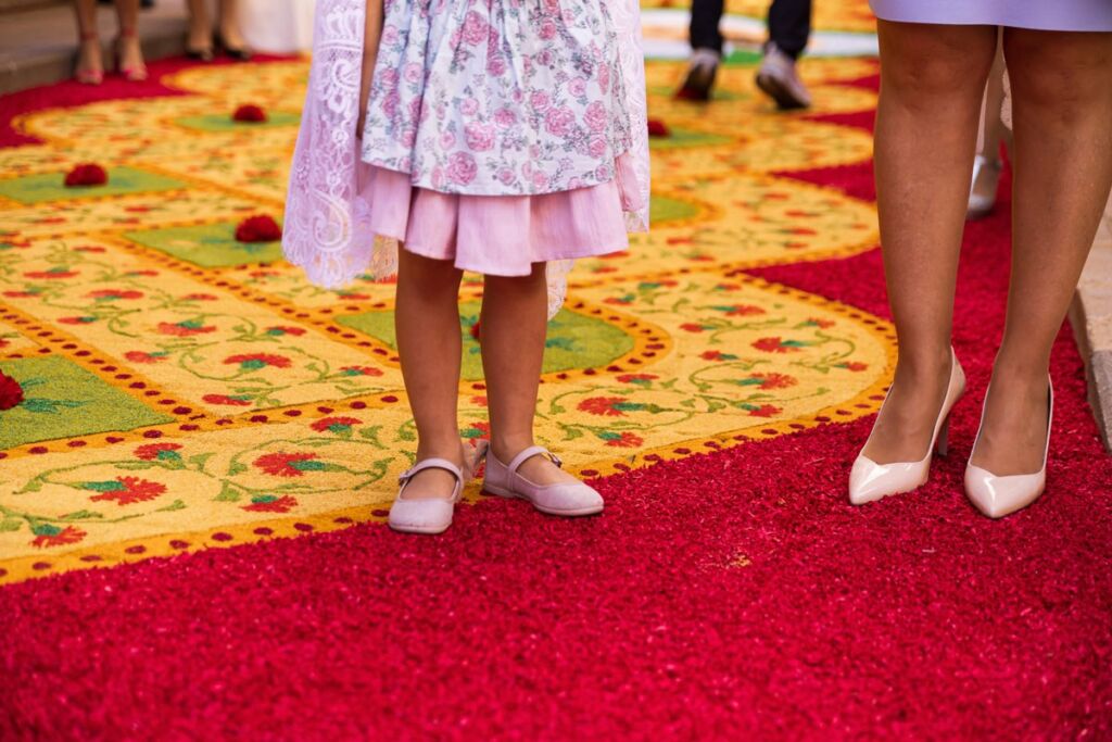Alfombras de serrín de Elche de la Sierra (Albacete).