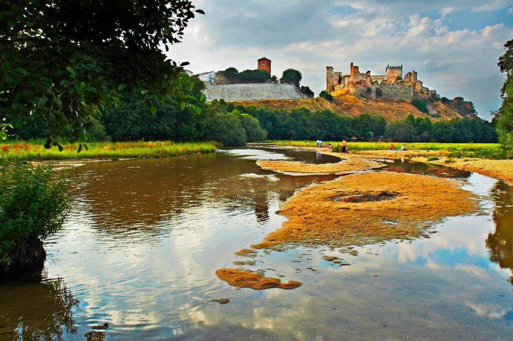 Playa fluvial de Escalona (Toledo) en el río Alberche.
