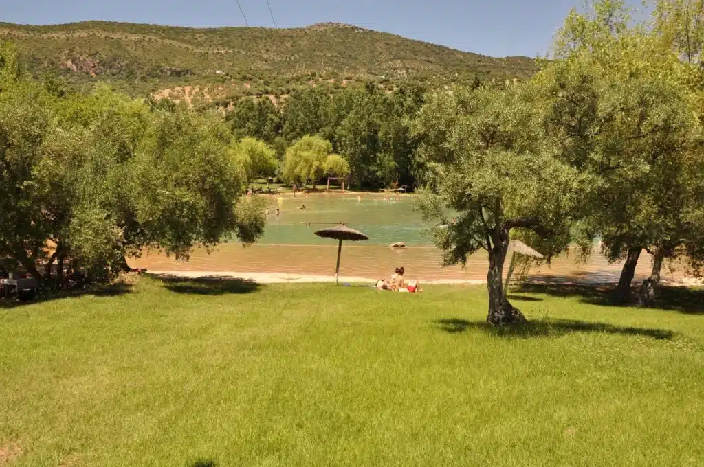 La Playita del área recreativa Arroyomolinos, en Zahara de la Sierra (Cádiz).