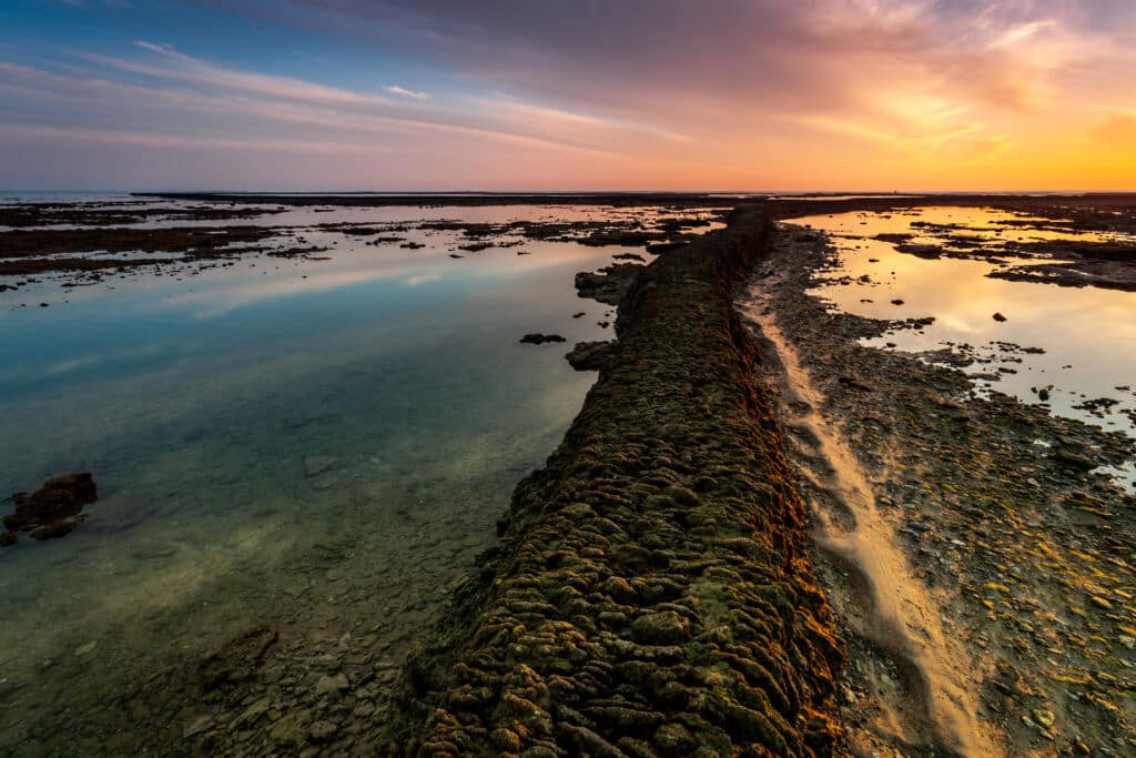 Corrales de Rota para pescar, en Cádiz. Por David Acosta Allely