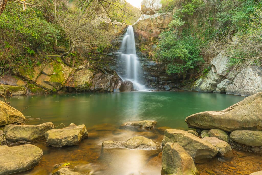 La cascada de la Garganta del Capitán, en Cádiz. Por Agustin