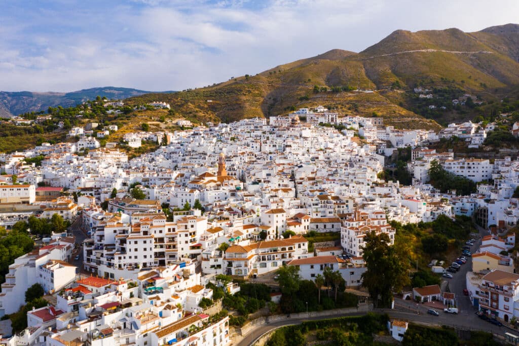 Cómpeta, en La Axarquía (Málaga).